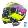 CASCO INTEGRAL AXXIS JOLLI AMARILLO FLUOR