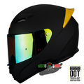 CASCO INTEGRAL OTS HUSKY NEGRO DORADO SOLID MATE