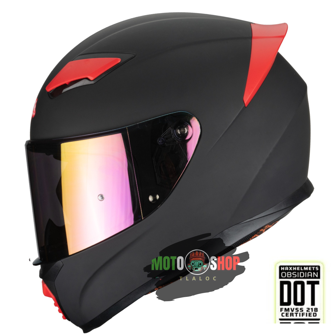 CASCO INTEGRAL OTS  HUSKY NEGRO SOLID MATE