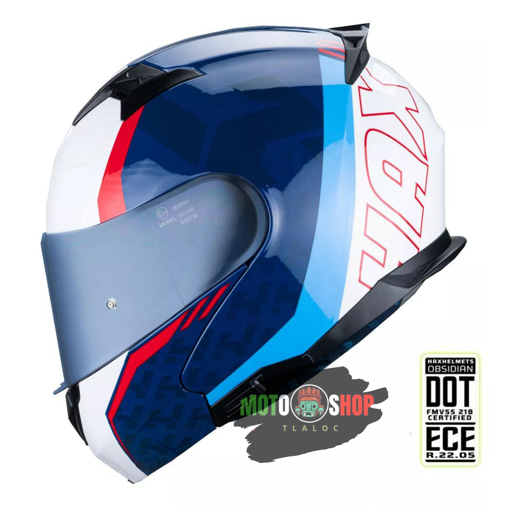 CASCO ABATIBLE HAX AMATISTA WIND BLANCO BRILLOSO