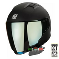 CASCO HAX JET 3/4 EMERALD NEGRO MATE