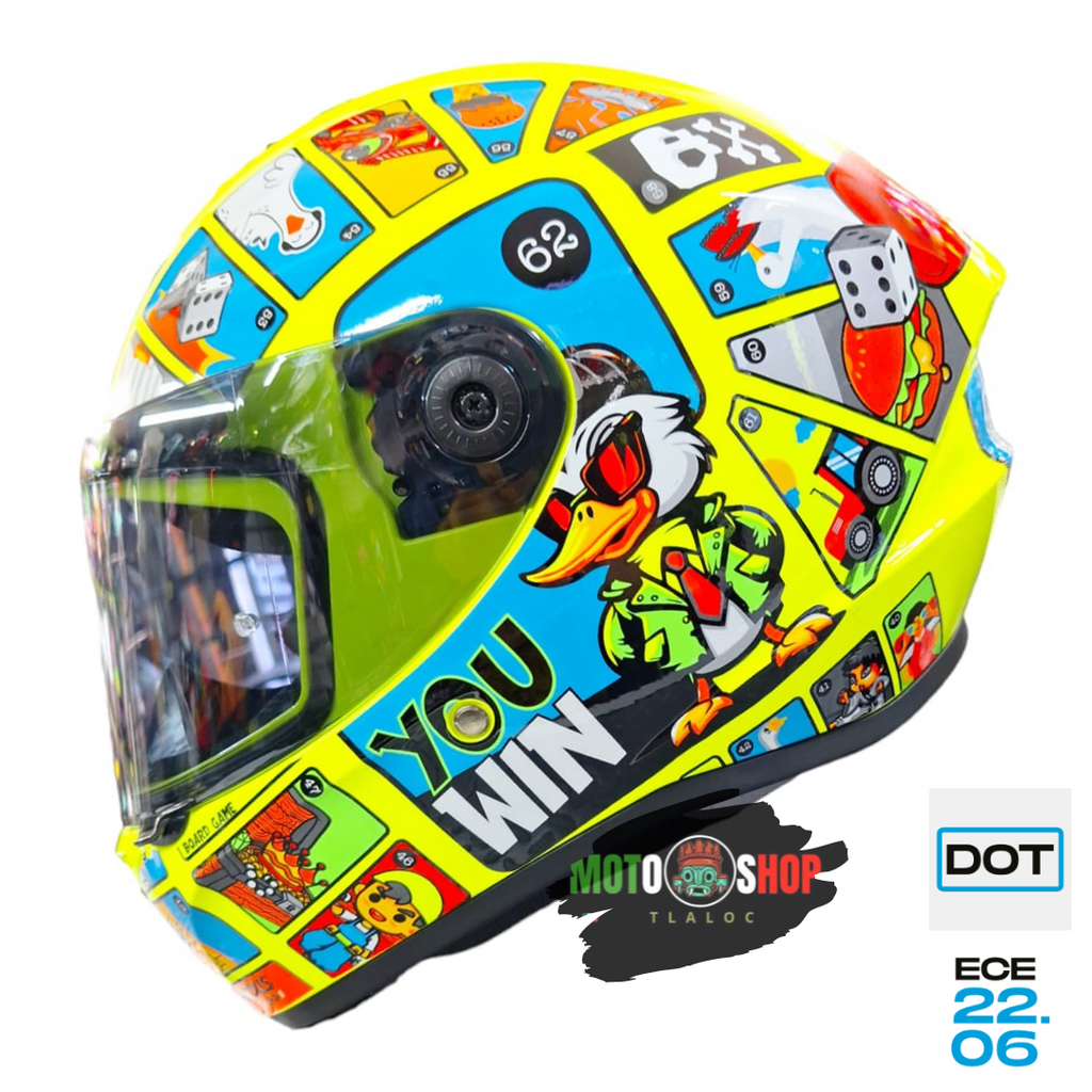 CASCO INTEGRAL AXXIS GOOS GAME AMARILLO FLUOR