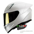 CASCO INTEGRAL HAX ONIX BLANCO SOLID BRILLOSO