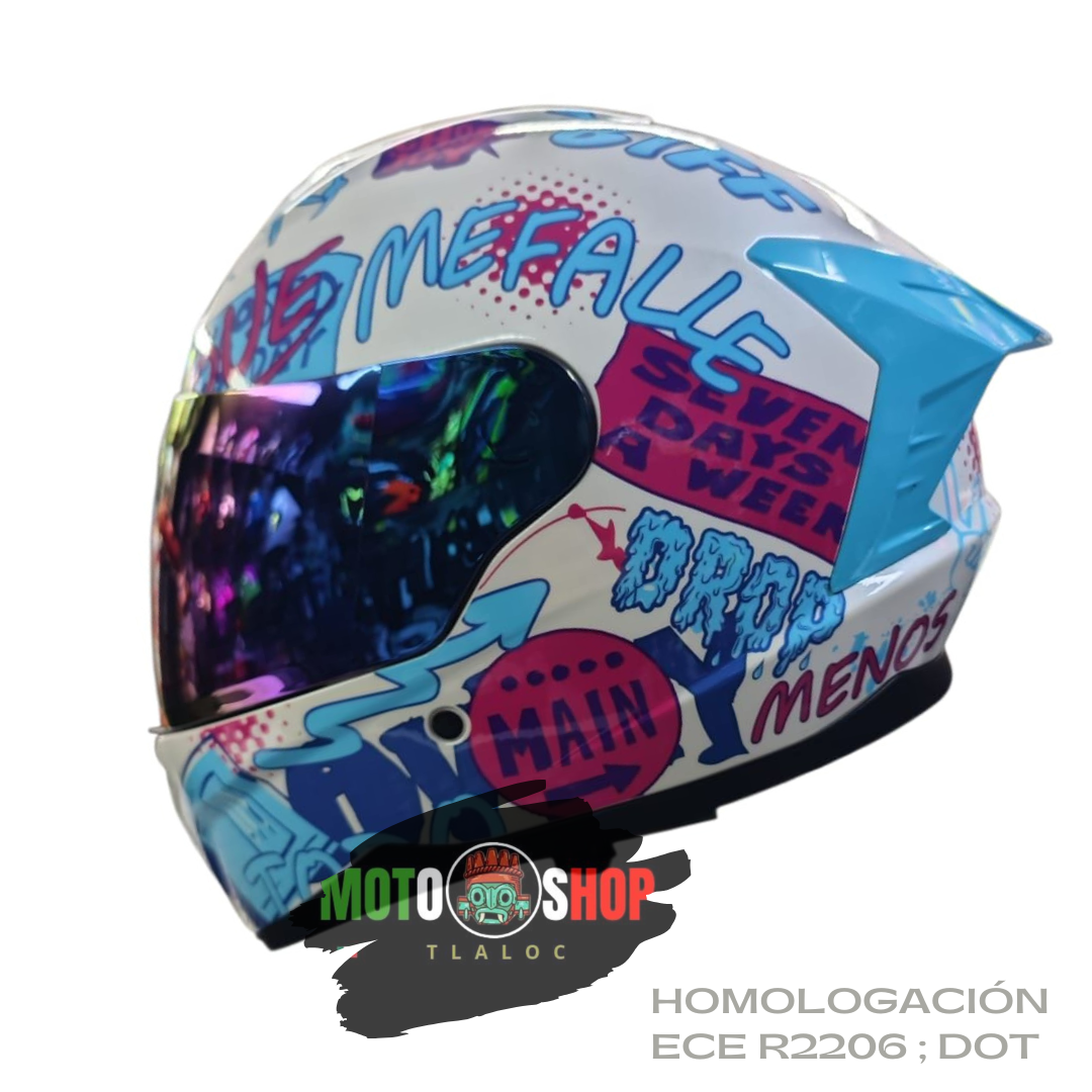 CASCO INTEGRAL XTRONG XTR-M70 URBAN STYLE BLANCO BRILLOSO