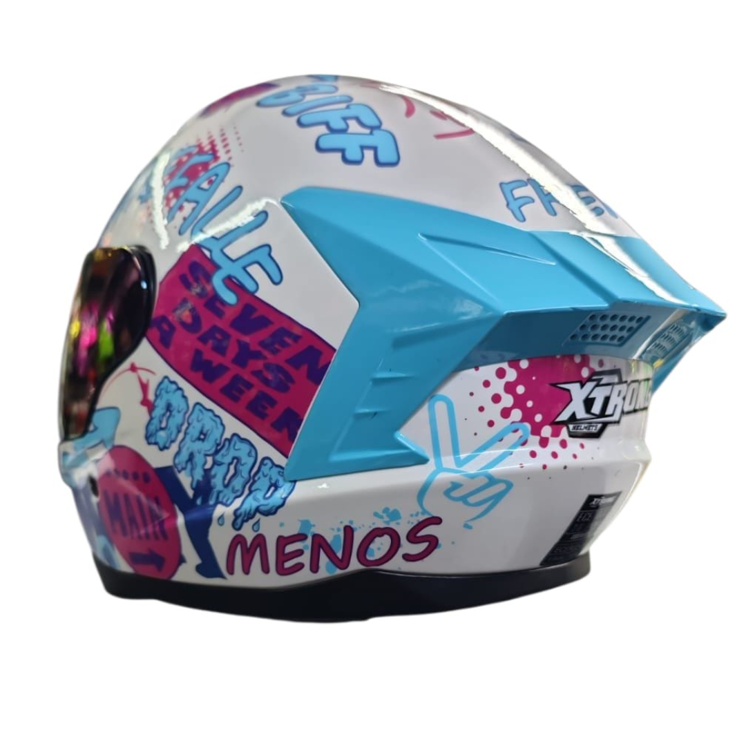 CASCO INTEGRAL XTRONG XTR-M70 URBAN STYLE BLANCO BRILLOSO