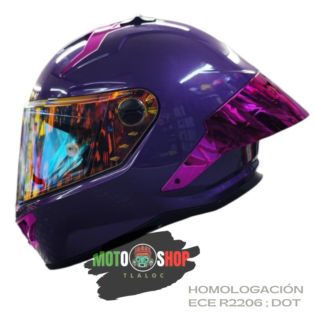 CASCO XTRONG XTR352 R1 MORADO BRILLOSO