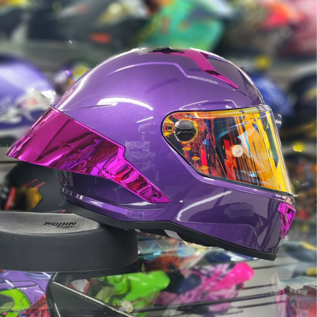 CASCO XTRONG XTR352 R1 MORADO BRILLOSO