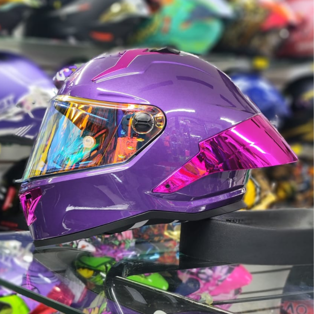CASCO XTRONG XTR352 R1 MORADO BRILLOSO