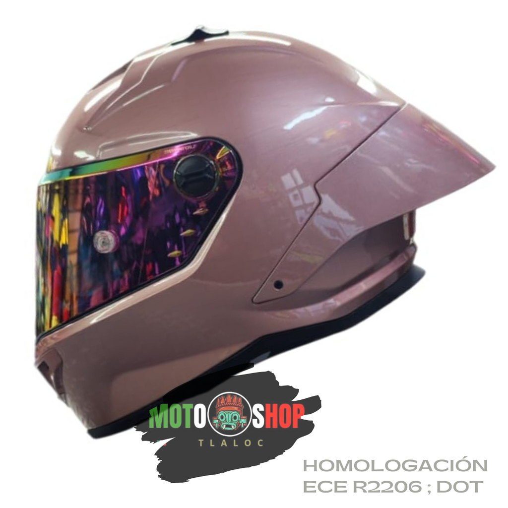CASCO XTRONG XTR352 R1 ROSADO BRILLOSO