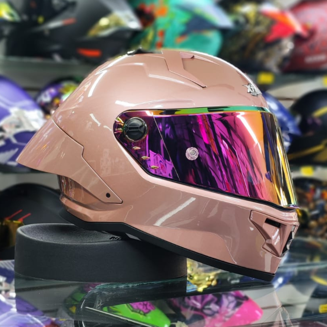 CASCO XTRONG XTR352 R1 ROSADO BRILLOSO