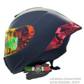 CASCO INTEGRAL XTRONG XTR-820 NEGRO MATE ROJO