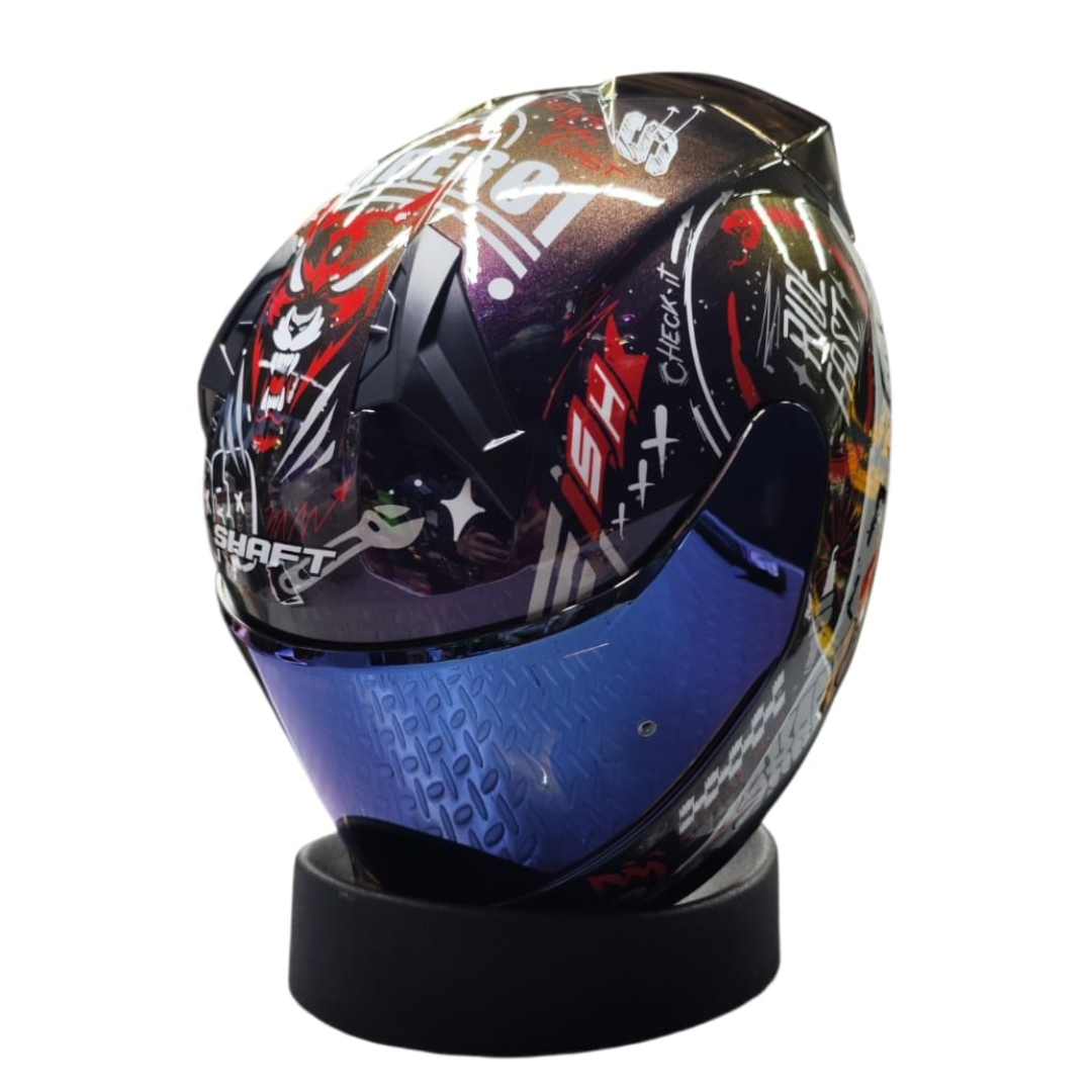CASCO INTEGRAL SHAFT SH-560 MOTION ROJO CAMALEON