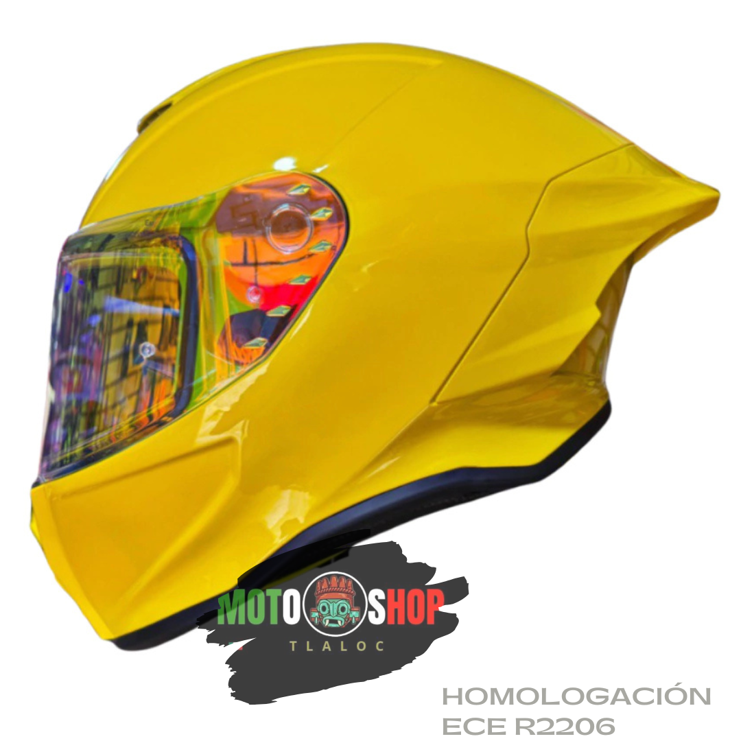 CASCO INTEGRAL XTRONG XTR-820 SOLID AMARILLO BRILLANTE