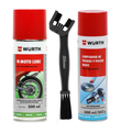 LUBRICANDE DE CADENA WURTH 300ML + DESENGRASANTE Y CEPILLO