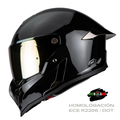 CASCO INTEGRALHAX BLACK PEARL SOLID NEGRO BRILLOSO