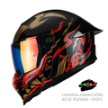 CASCO INTEGRALHAX BLACK PEARL SHOGUN BRILLOSO