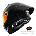 CASCO XTRONG INTEGRAL XTR352 R1 NEGRO SOLID BRILLOSO