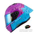 CASCO XTRONG INTEGRAL XTR352 R1 LUSAIL TURQUESA BRILLOSO