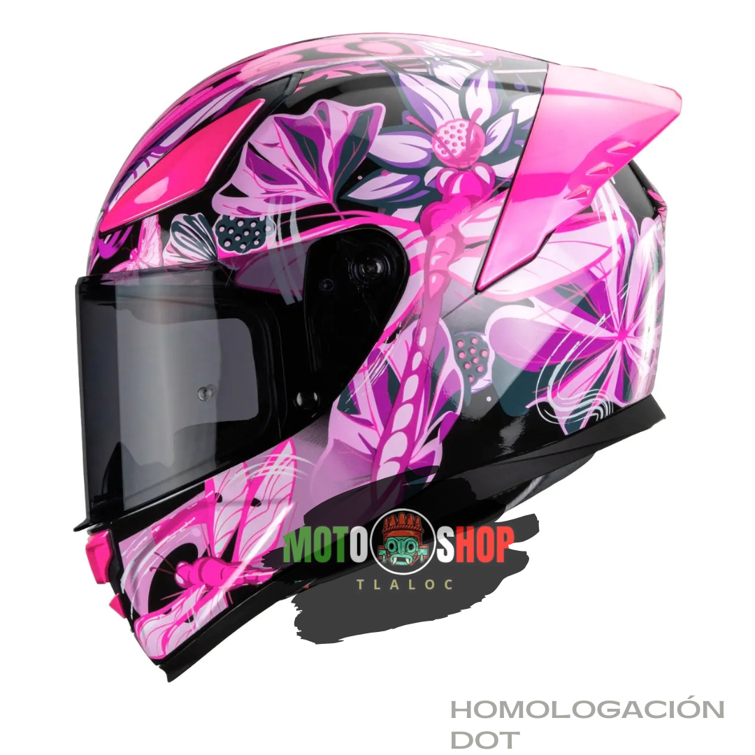CASCO INTEGRAL HAX ONIX DRAGON fly BRILLOSO