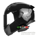 CASCO INTEGRAL HAX OBSIDIAN PRO NEGRO SOLID BRILLOSO