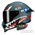CASCO INTEGRAL HAX BLACK PEARL Spitfire GRIS MATE