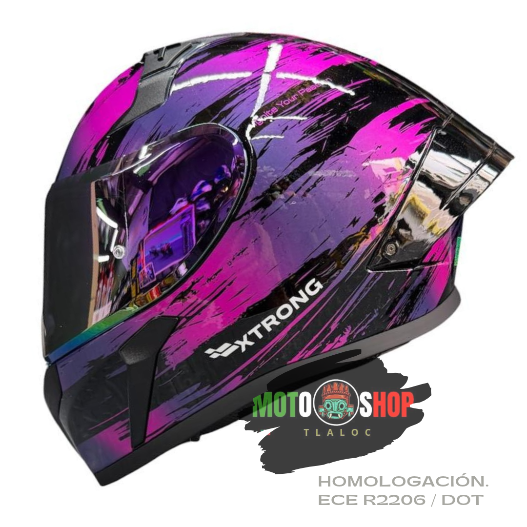 CASCO XTRONG XTR-RANGER MORADO CANDY BRILLOSO