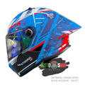 CASCO XTRONG INTEGRAL XTR352 R1 FRAGMENT AZUL BRILLOSO