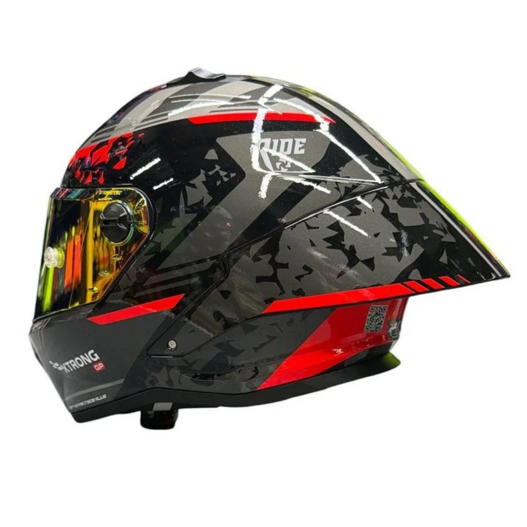 CASCO XTRONG INTEGRAL XTR352 R1 FRAGMENT NEGRO /GRIS BRILLOSO