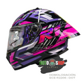 CASCO XTRONG INTEGRAL XTR352 R1 HYPERLAP MORADO BRILLOSO