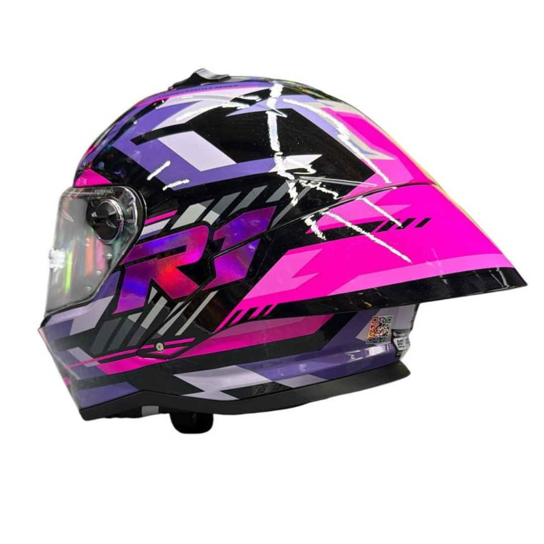 CASCO XTRONG INTEGRAL XTR352 R1 HYPERLAP MORADO BRILLOSO