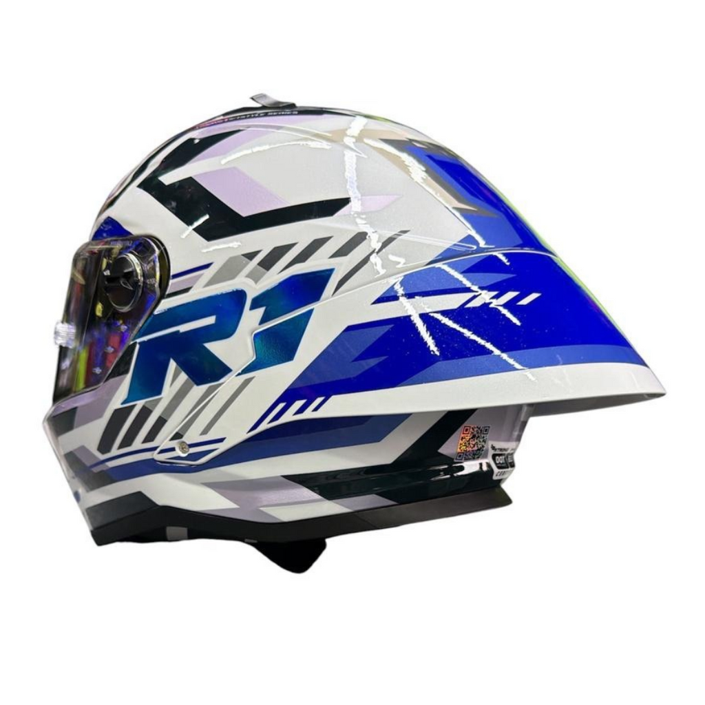CASCO XTRONG INTEGRAL XTR352 R1 HYPERLAP AZUL BRILLOSO