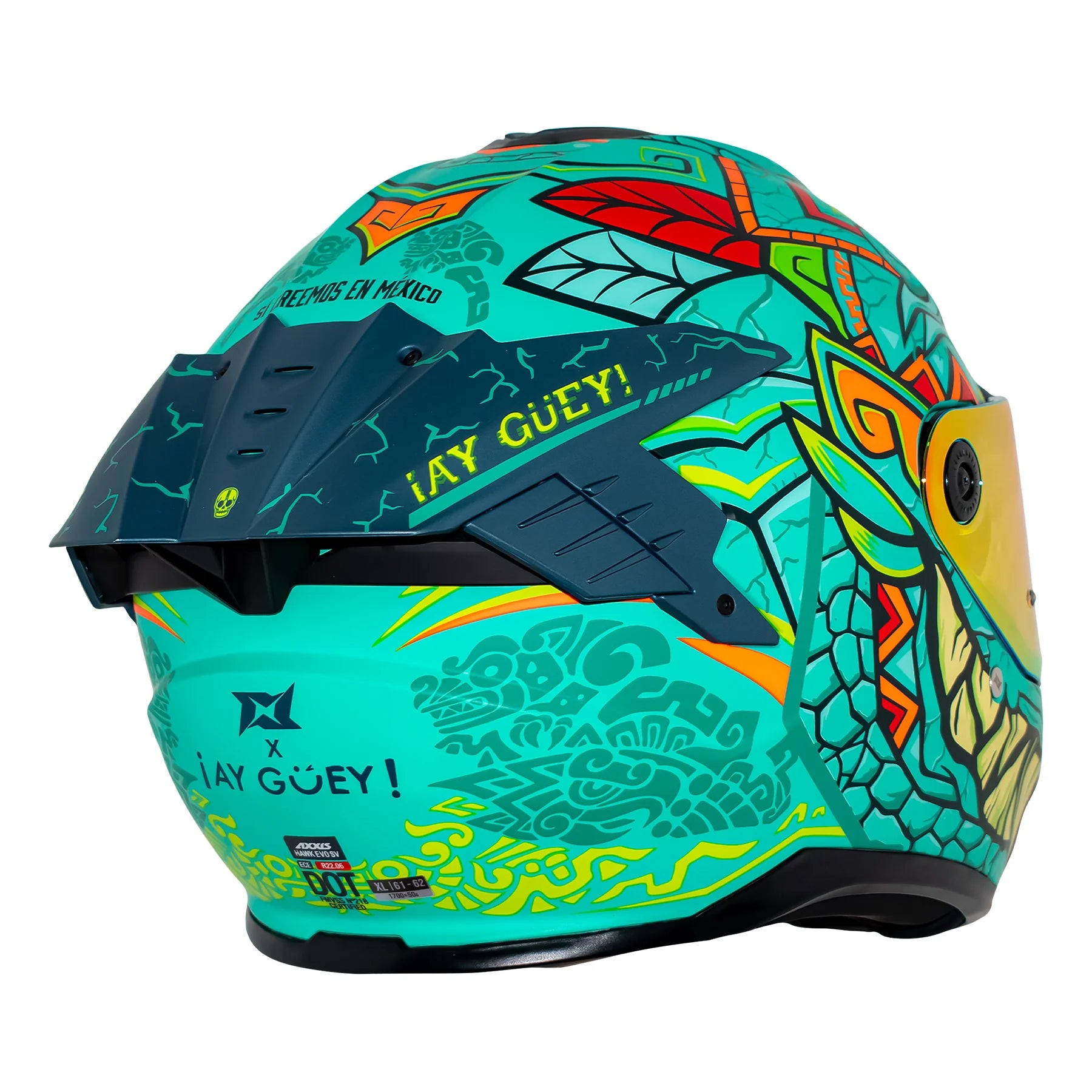 CASCO INTEGRAL  AXXIS HAWK HAY Güey BALAM Mate