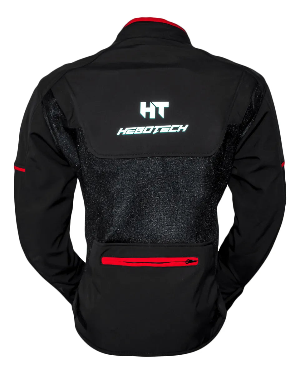 CHAMARRA HEBOTECH LUZERN 3 NEGRO ROJO