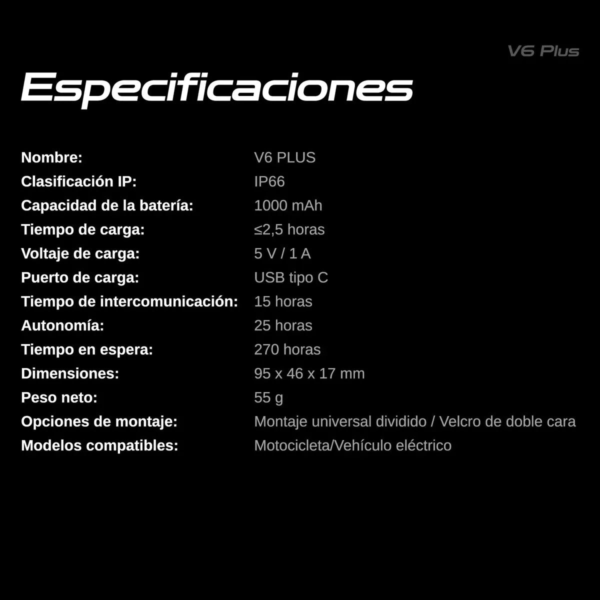 INTERCOMUNICADOR BLAISE HAX HELMETS V6 PLUS DUO