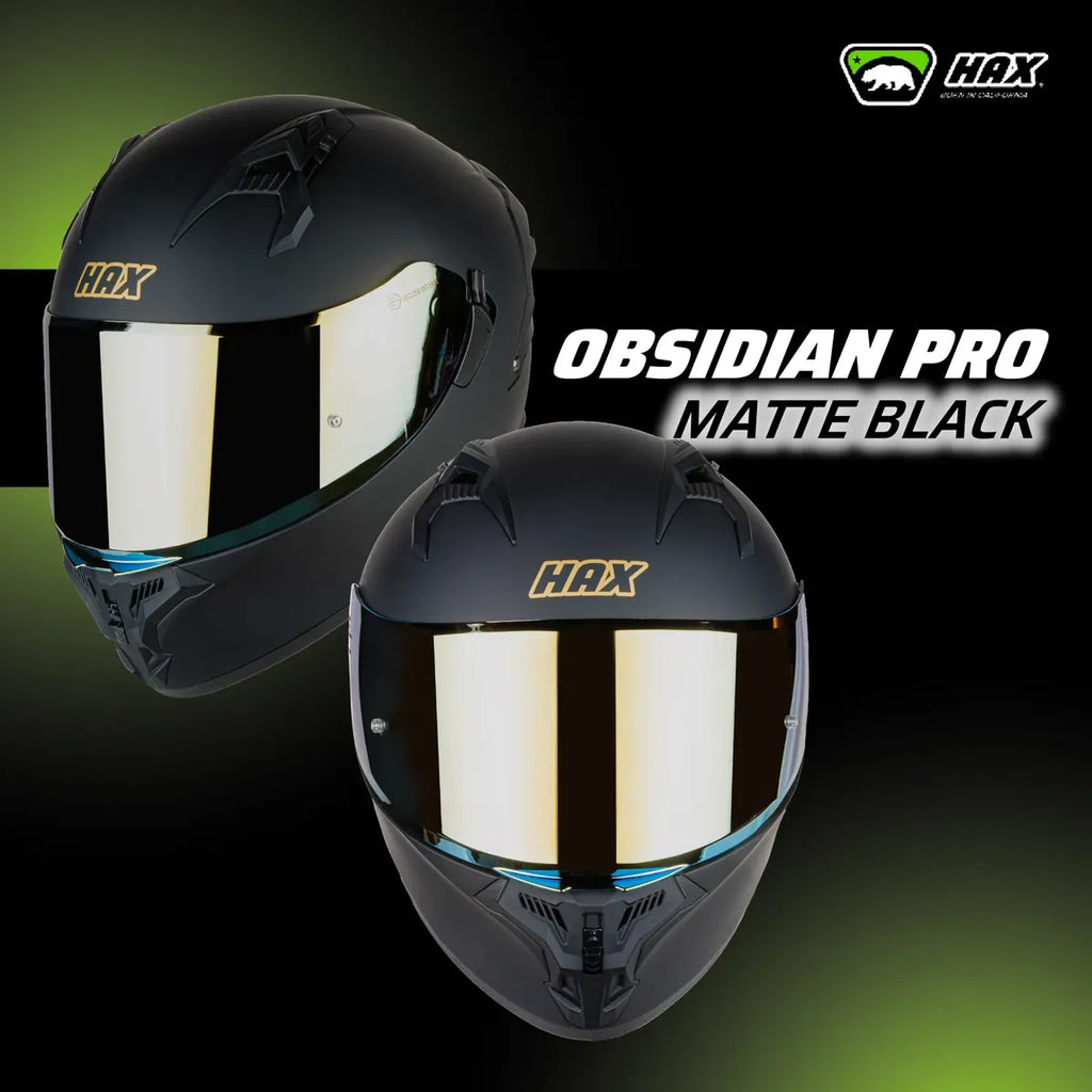 CASCO INTEGRAL HAX OBSIDIAN PRO NEGRO MATE