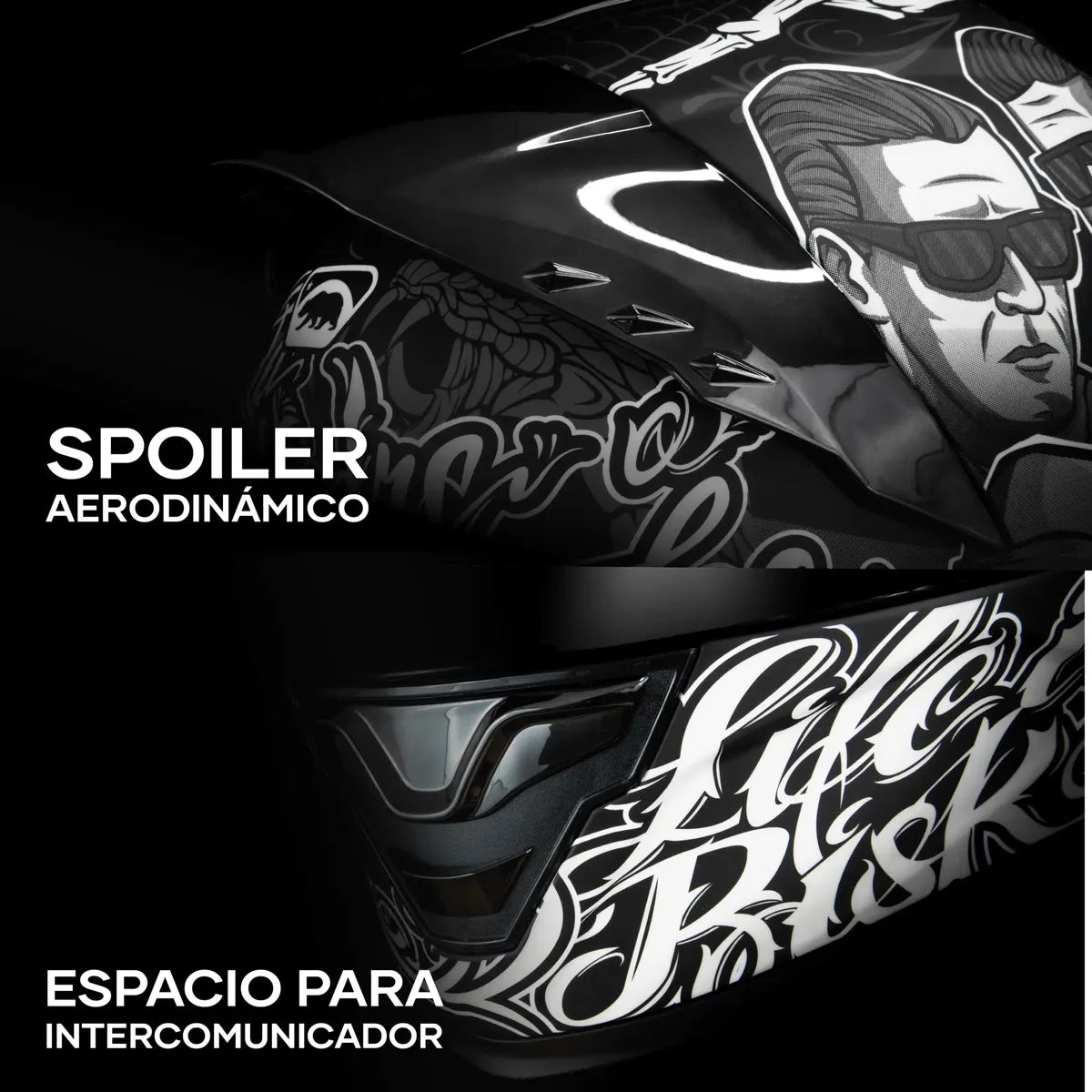 CASCO INTEGRAL HAX VATOS LOCOS MATE