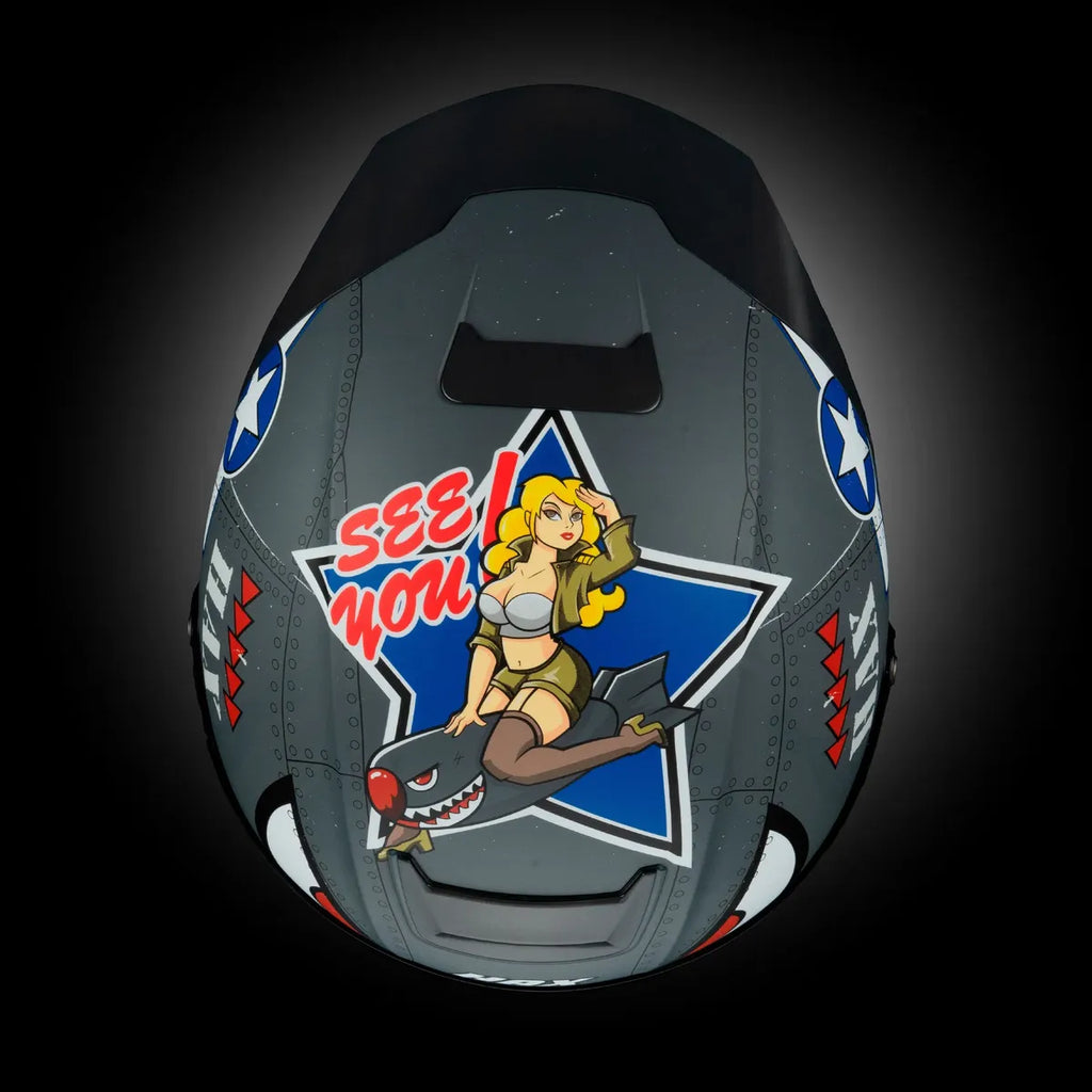 CASCO INTEGRAL HAX BLACK PEARL Spitfire GRIS MATE