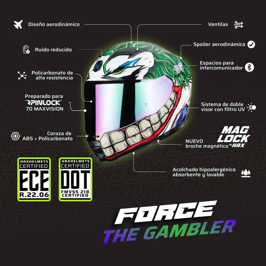 CASCO INTEGRAL HAX FORCE JOKER