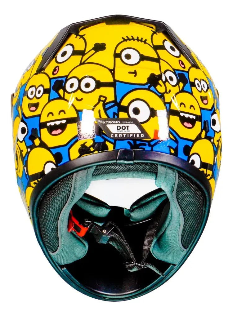 CASCO INTEGRAL XTRONG INFANTIL MINIONS BANANA