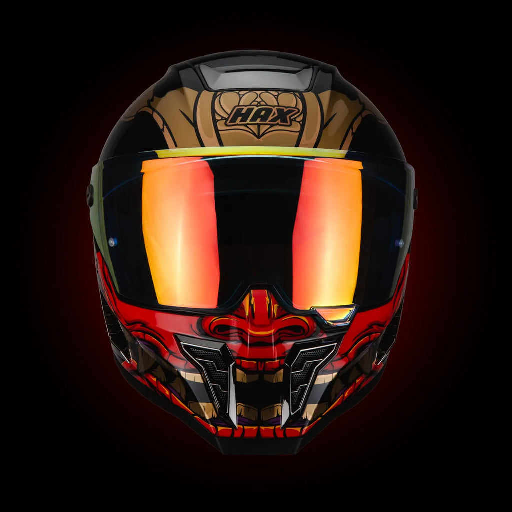 CASCO INTEGRALHAX BLACK PEARL SHOGUN BRILLOSO