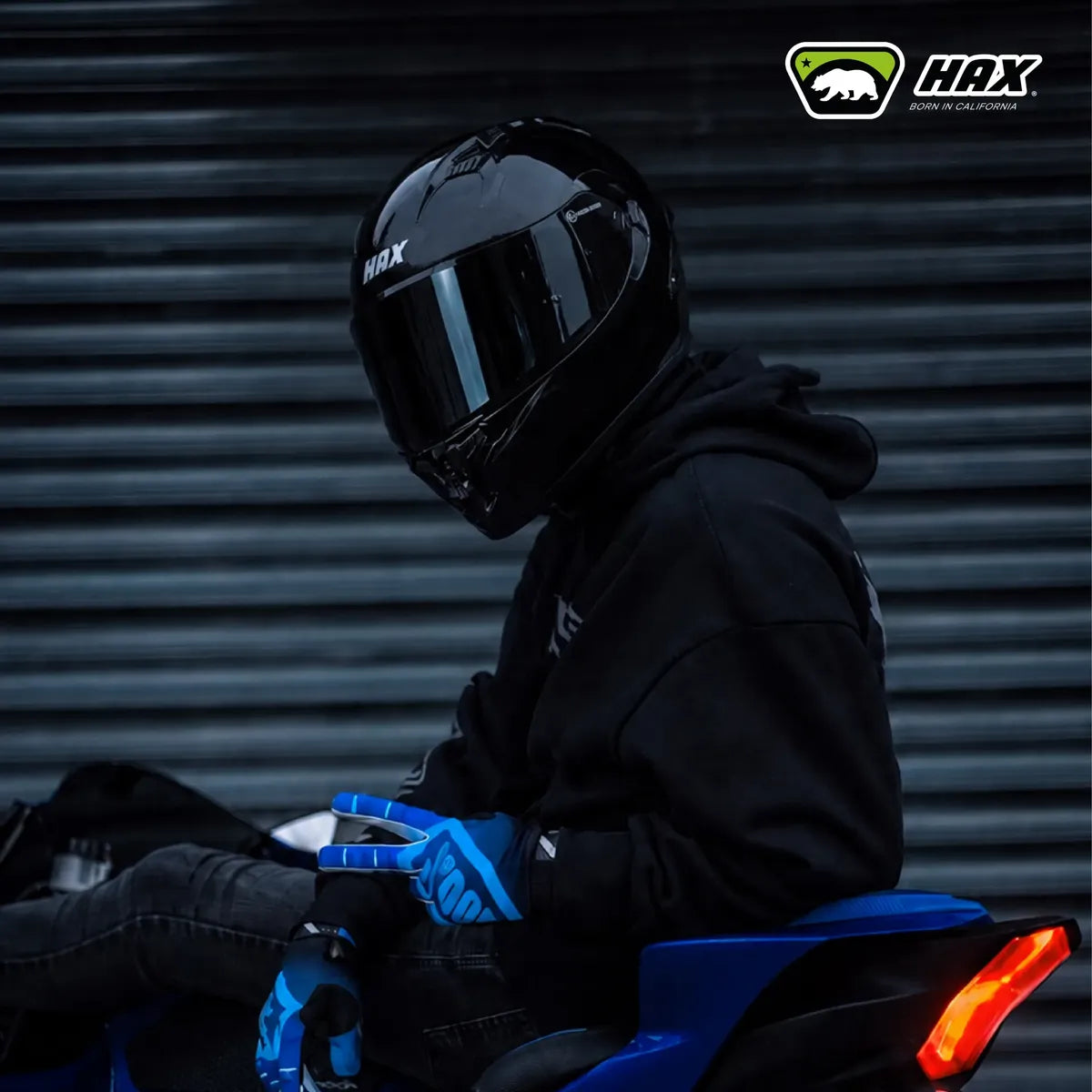 CASCO INTEGRAL HAX OBSIDIAN PRO NEGRO SOLID BRILLOSO