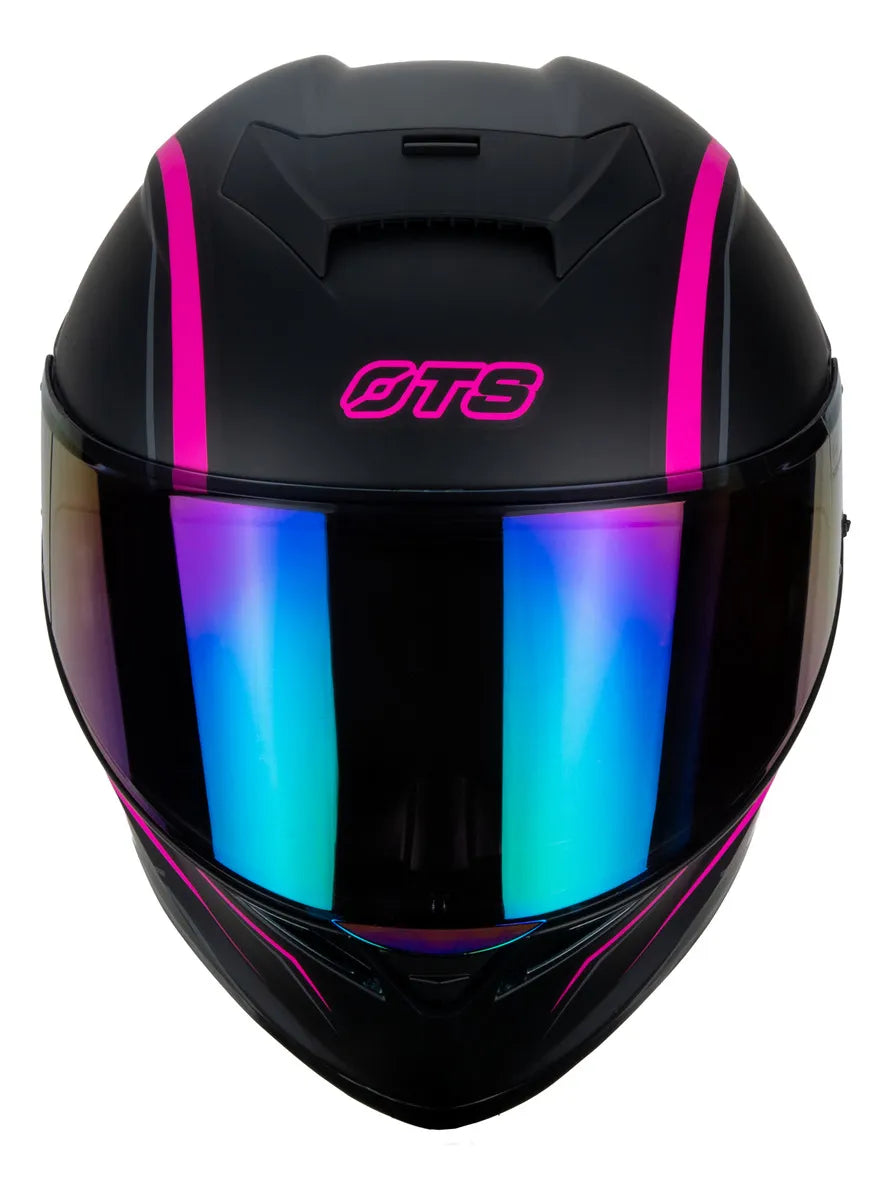 CASCO INTEGRAL HAX OTS SPRINGER NEGRO ROSA MATE