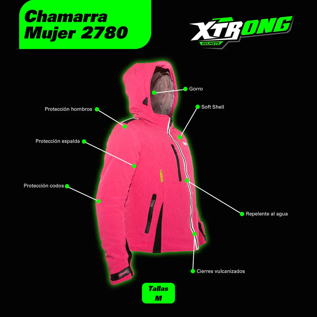 CHAMARRA XTRONG MUJER ROSA
