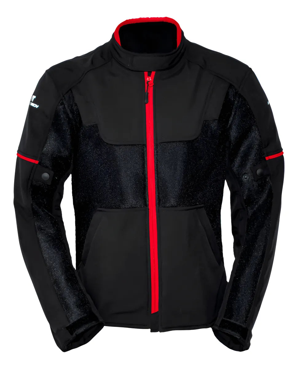 CHAMARRA HEBOTECH LUZERN 3 NEGRO ROJO