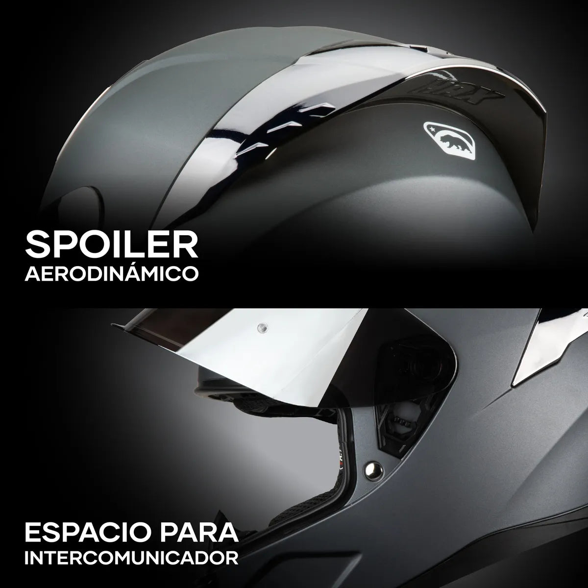 CASCO INTEGRAL HAX ONIX SOLID GRIS MATE