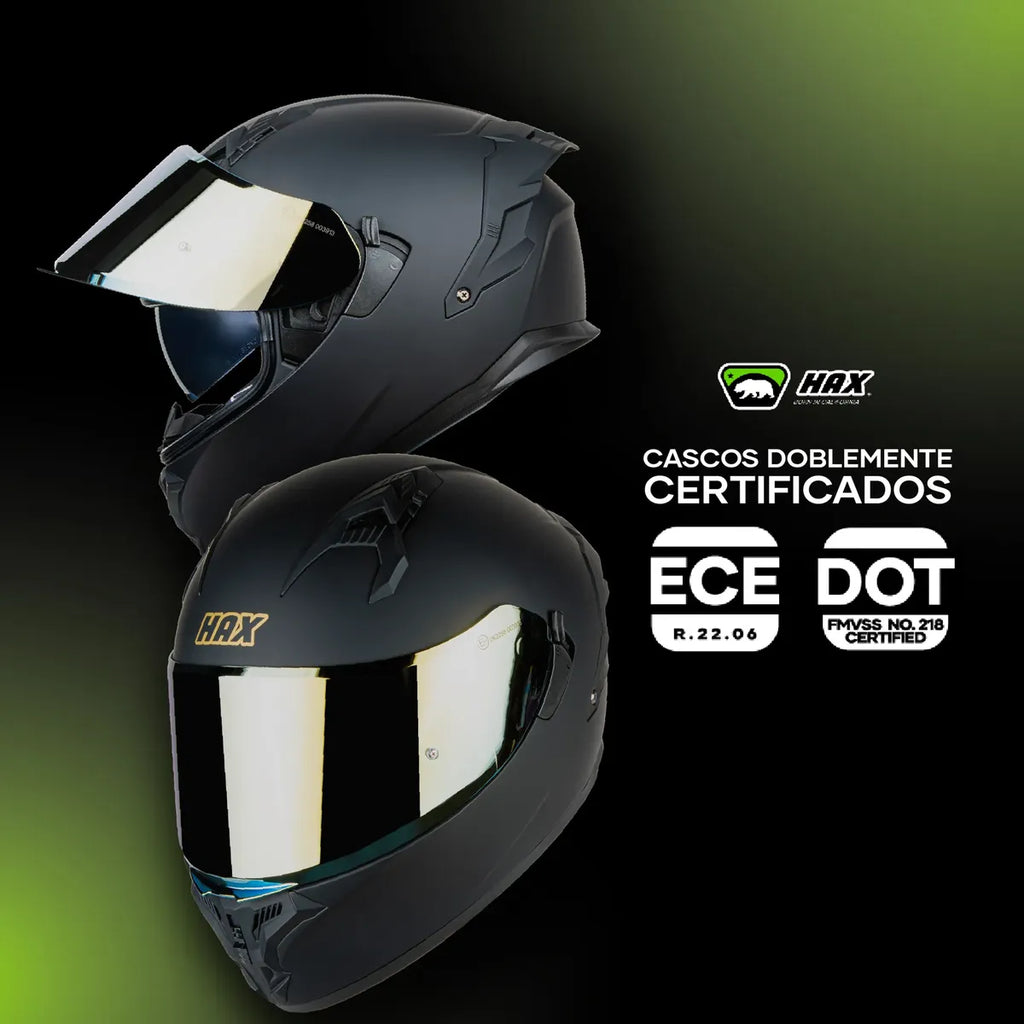 CASCO INTEGRAL HAX OBSIDIAN PRO NEGRO MATE