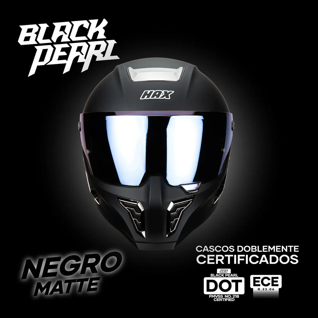 CASCO INTEGRALHAX BLACK PEARL SOLID NEGRO MATE