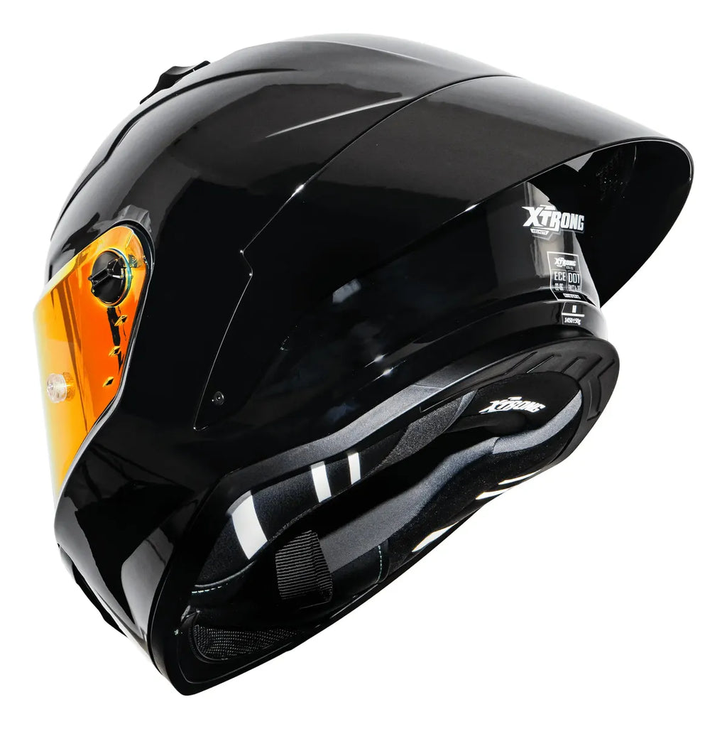 CASCO XTRONG INTEGRAL XTR352 R1 NEGRO SOLID BRILLOSO