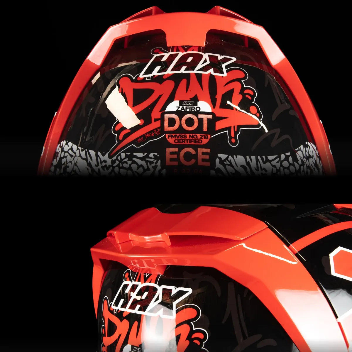 CASCO INTEGRAL HAX ZAFIRO DUNK (23) BRILLOSO