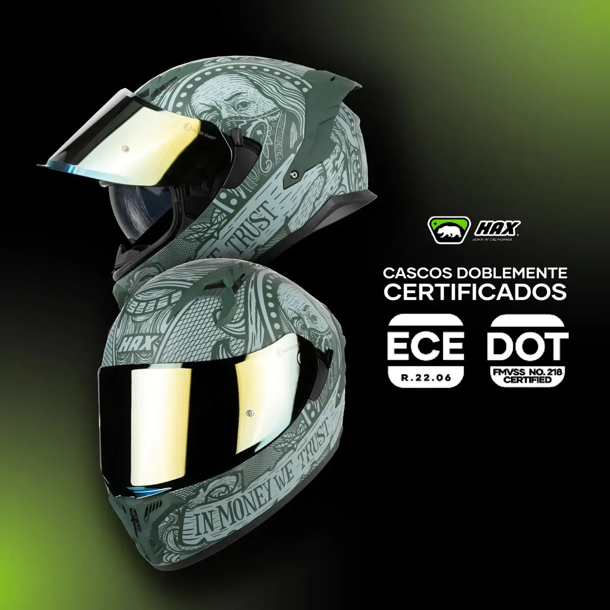 CASCO HAX INTEGRAL OBSIDIAN DOLAR MATE